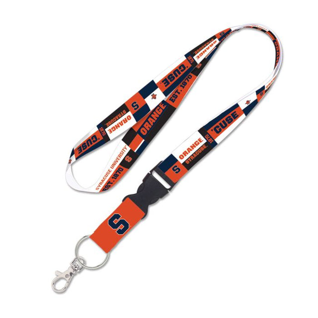 Syracuse Orange COLOR BLOCK Lanyard w/detachable buckle 1"