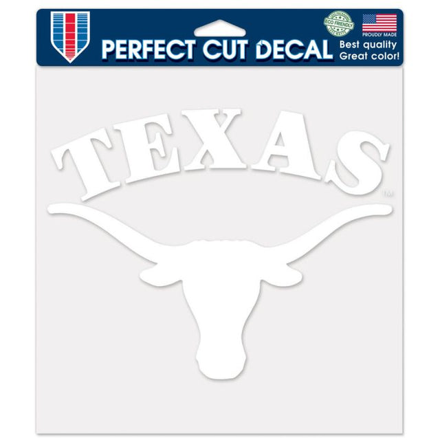 Calcomanías de corte perfecto de Texas Longhorns de 8" x 8"