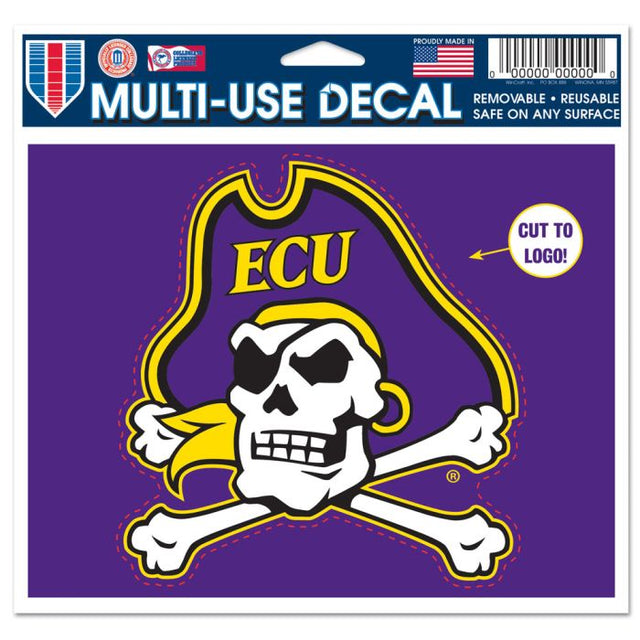 East Carolina Pirates Multi-Use Decal - cut to logo 5" x 6"