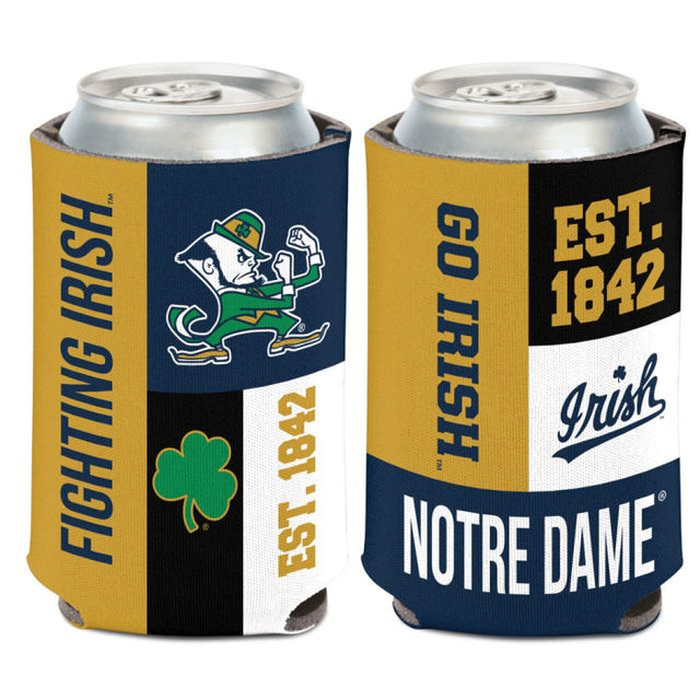 Notre Dame Fighting Irish COLOR BLOCK Can Cooler 12 oz.