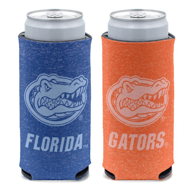 Enfriador de latas delgado de 12 oz con diseño jaspeado del equipo Florida Gators
