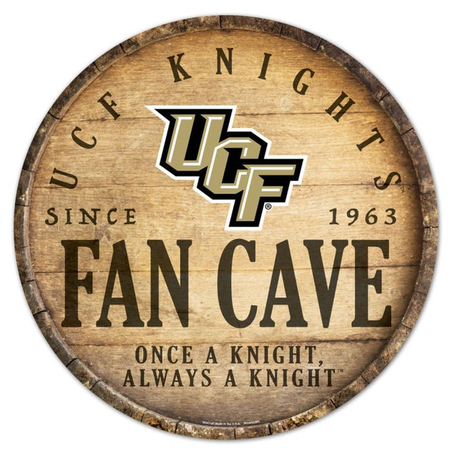 UCF Knights Wood Sign 14" Rnd