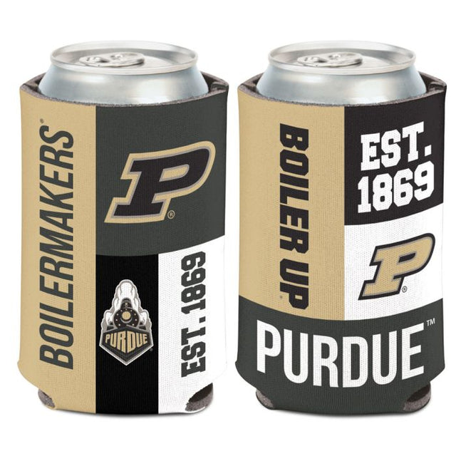 Enfriador de latas COLOR BLOCK de Purdue Boilermakers, 12 oz.