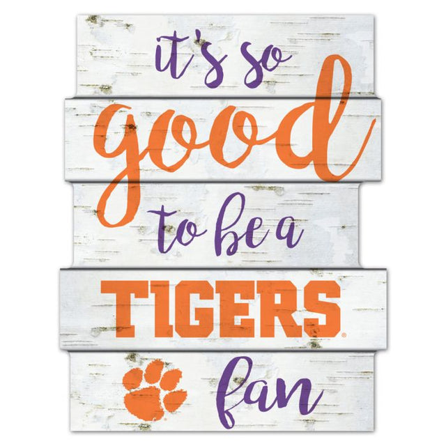 Clemson Tigers Wood Sign 11"X14"