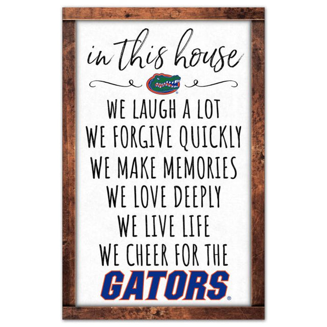 Letrero de madera de los Florida Gators, 11" x 17", 1/4" de grosor
