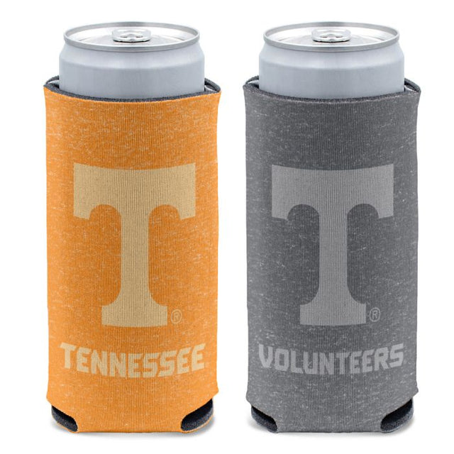 Enfriador de latas delgado de 12 oz HEATHERED de Tennessee Volunteers