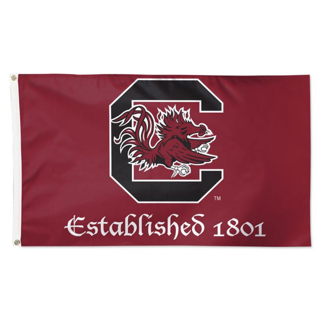 Bandera de los Gamecocks de Carolina del Sur: bandera de lujo de 3 x 5 pies