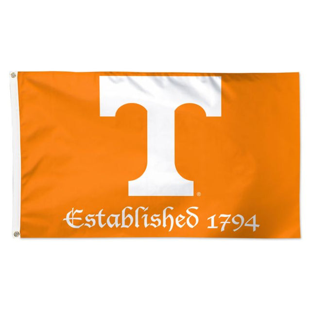 Bandera ESTABLECIDA de los Voluntarios de Tennessee - Deluxe 3' X 5'