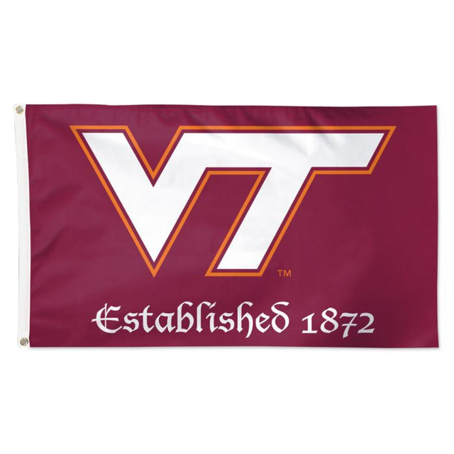 Virginia Tech Hokies ESTABLISHED Flag - Deluxe 3' X 5'