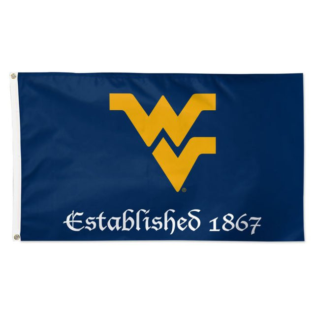 West Virginia Mountaineers ESTABLISHED Flag - Deluxe 3' X 5'