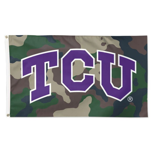 TCU Horned Frogs camo Flag - Deluxe 3' X 5'