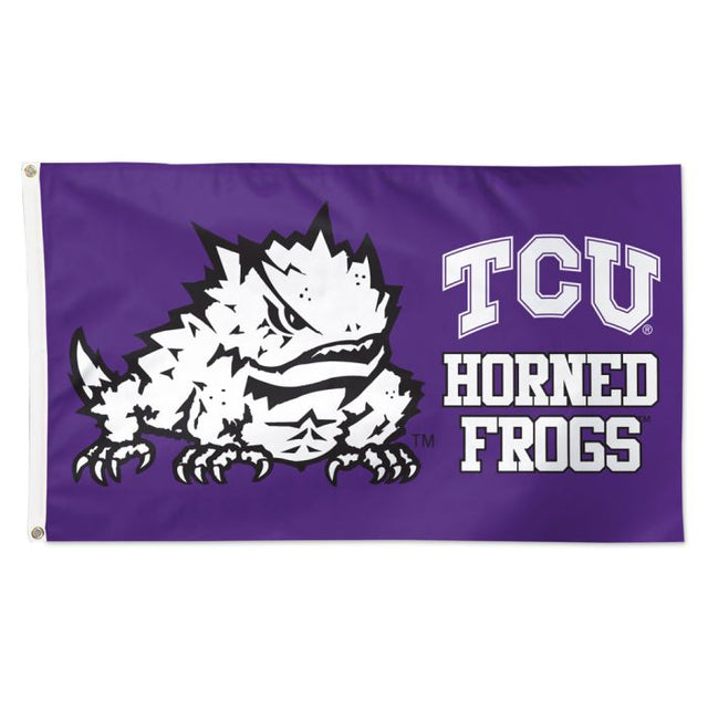 TCU Horned Frogs Mascot Flag - Deluxe 3' X 5'