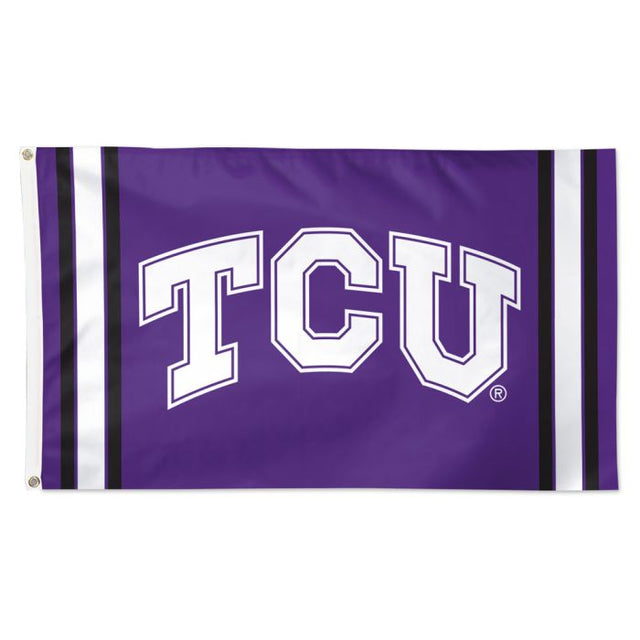 TCU Horned Frogs Vertical Stripe Flag - Deluxe 3' X 5'