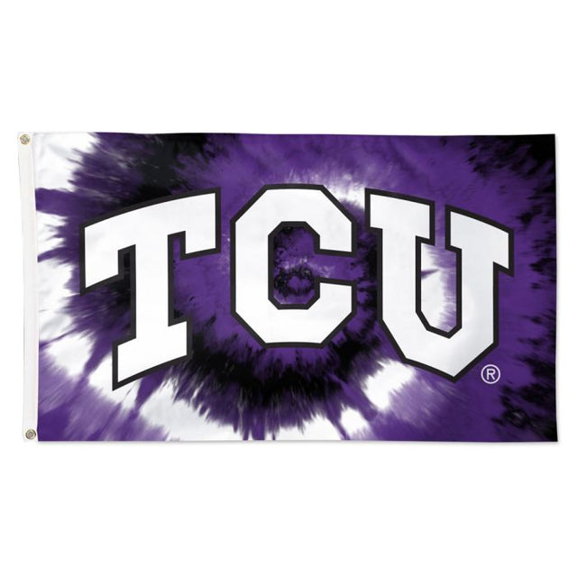TCU Horned Frogs tyedye Flag - Deluxe 3' X 5'