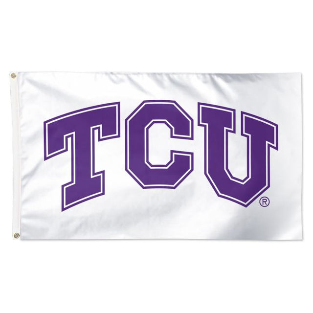 TCU Horned Frogs White Flag - Deluxe 3' X 5'