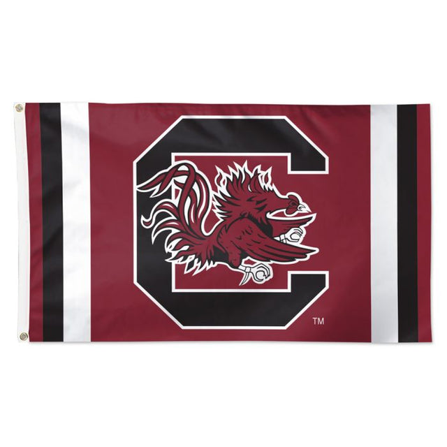 Bandera de los Gamecocks de Carolina del Sur con rayas verticales - Deluxe 3' X 5'