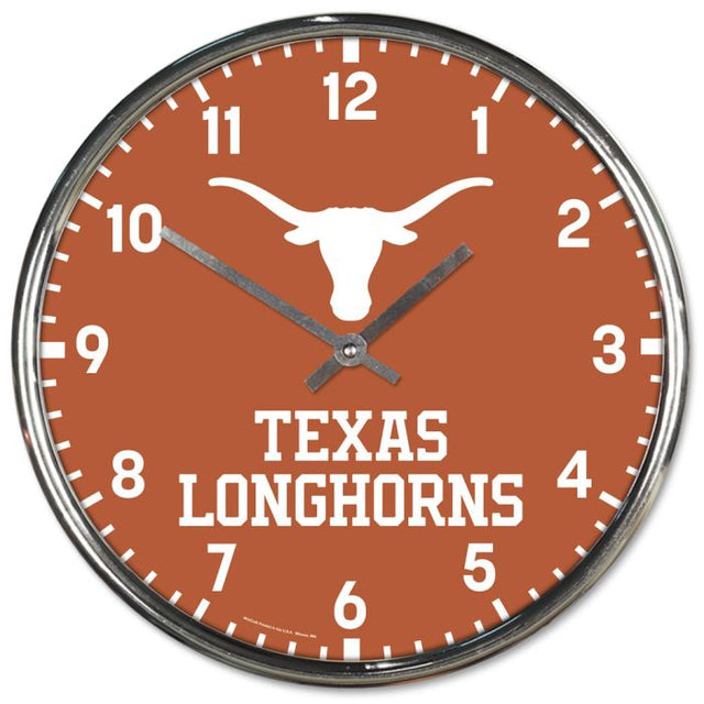 Reloj cromado de los Texas Longhorns