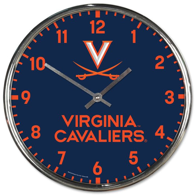 Reloj cromado de los Virginia Cavaliers