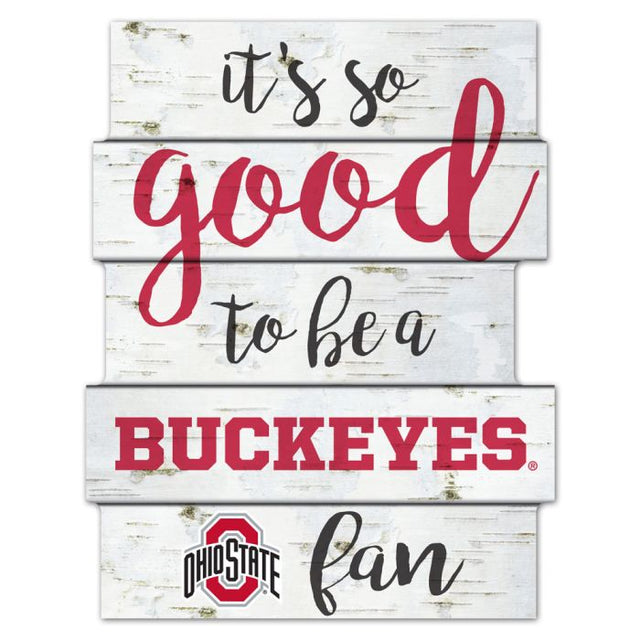 Ohio State Buckeyes BIRCH WOOD Wood Sign 11"X14"