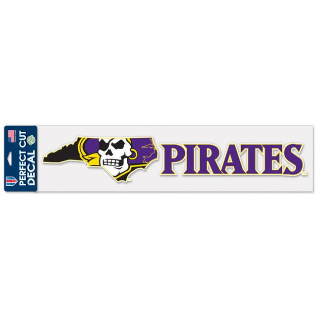East Carolina Pirates Perfect Cut Decals 4" x 17"