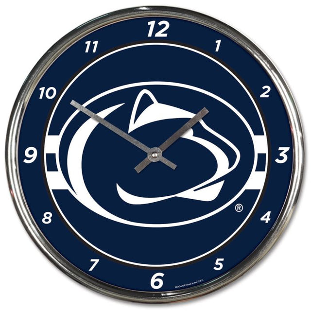 Penn State Nittany Lions Chrome Clock