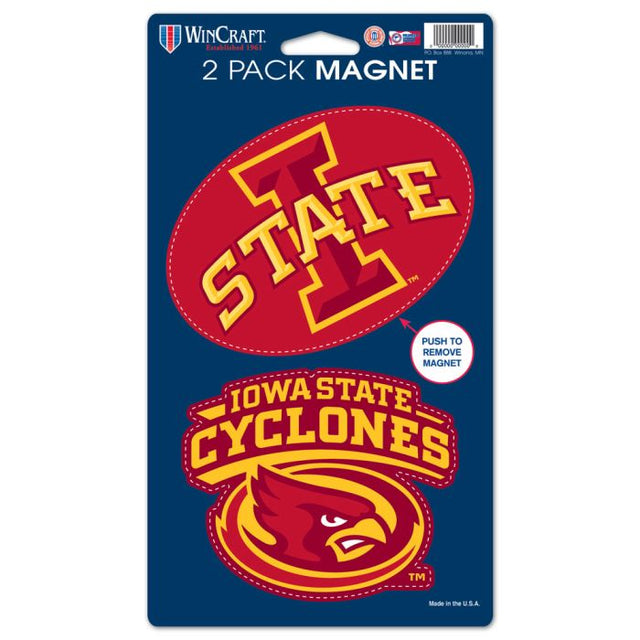 Iowa State Cyclones 2 Pack Magnets 5" x 9"