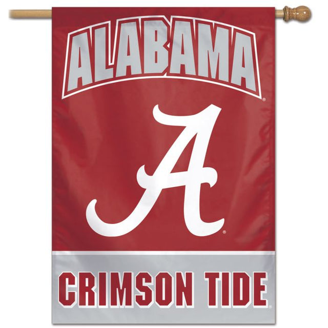 Bandera vertical de Alabama Crimson Tide de 28" x 40"