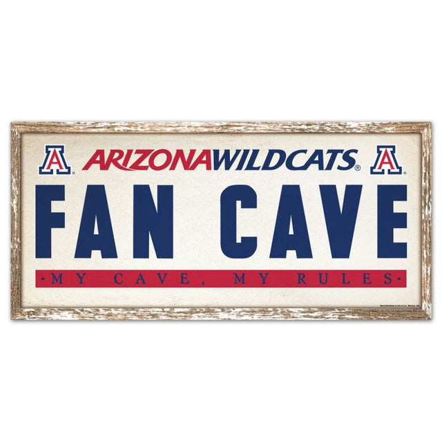 Arizona Wildcats Wood Sign 8" x 17"