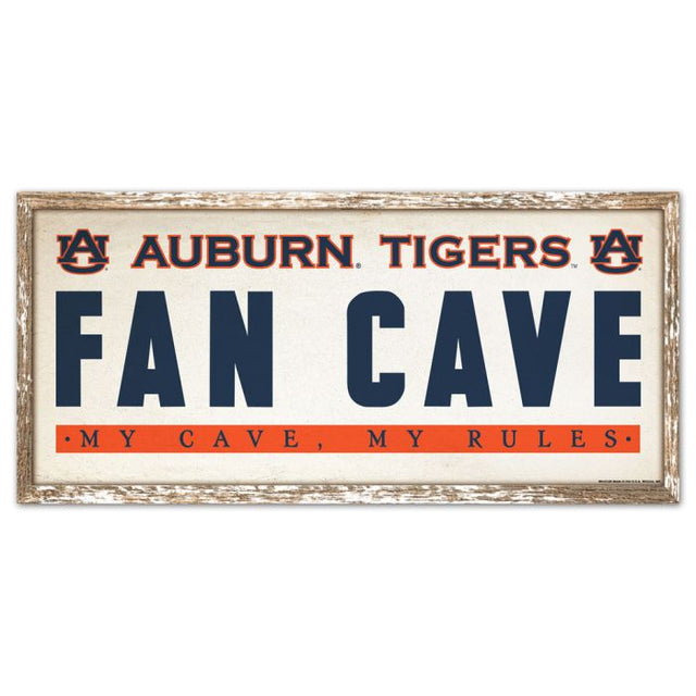 Auburn Tigers Wood Sign 8" x 17"