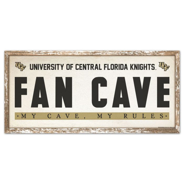 UCF Knights Wood Sign 8" x 17"