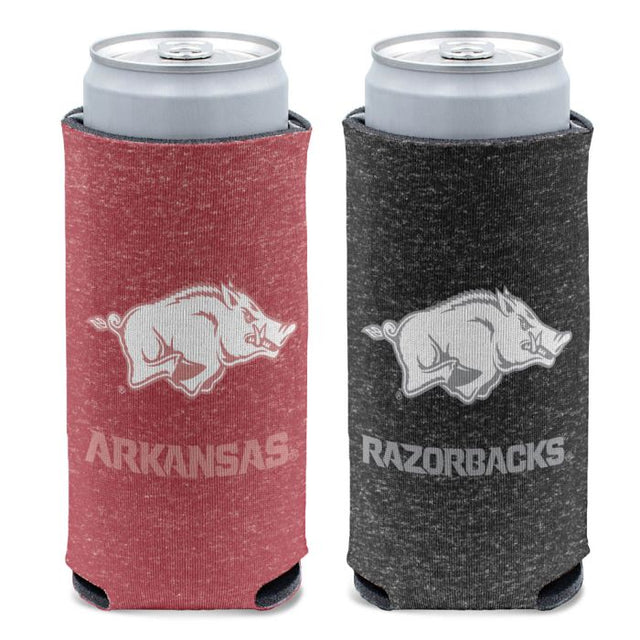 Refrigerador de latas delgadas de 12 oz de Arkansas Razorbacks