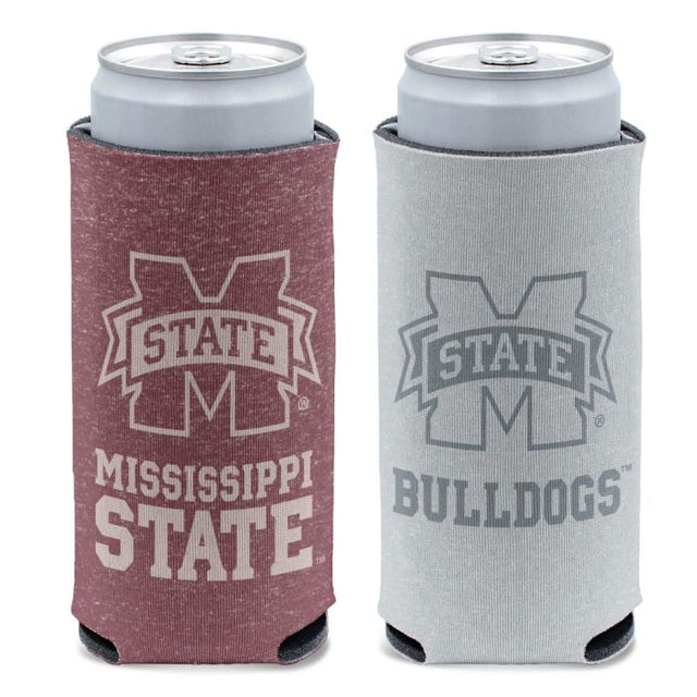 Refrigerador delgado de 12 oz de Mississippi State Bulldogs