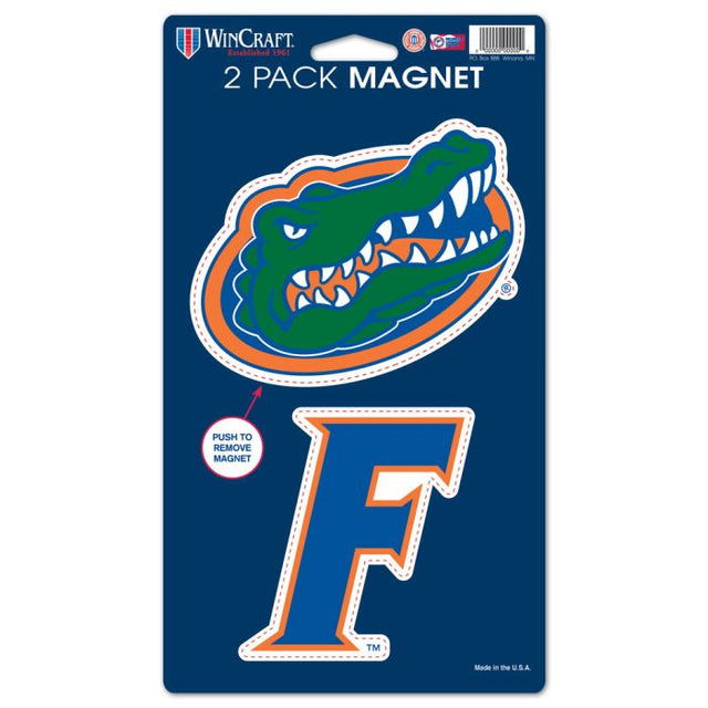 Paquete de 2 imanes de Florida Gators de 5" x 9"