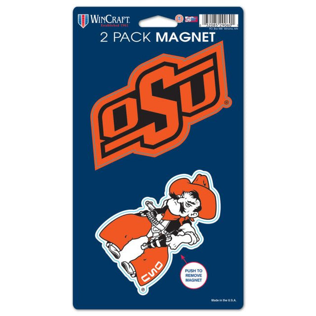 Oklahoma State Cowboys 2 Pack Magnets 5" x 9"