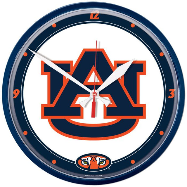 Auburn Tigers Round Wall Clock 12.75"