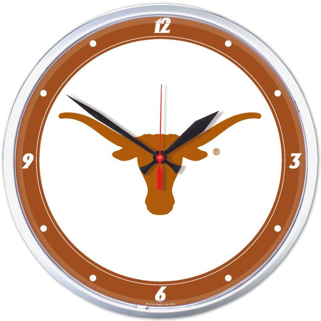 Reloj de pared redondo Texas Longhorns de 12,75"