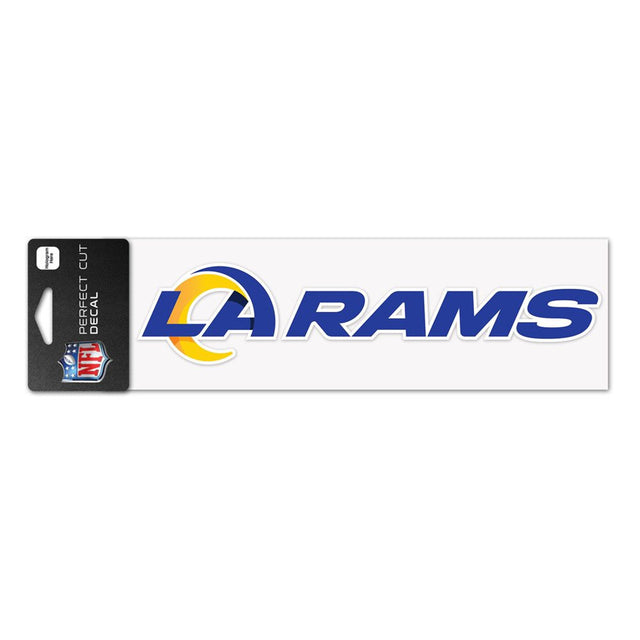 Calcomanía de Los Angeles Rams de 3 x 10 pulgadas, corte perfecto, color