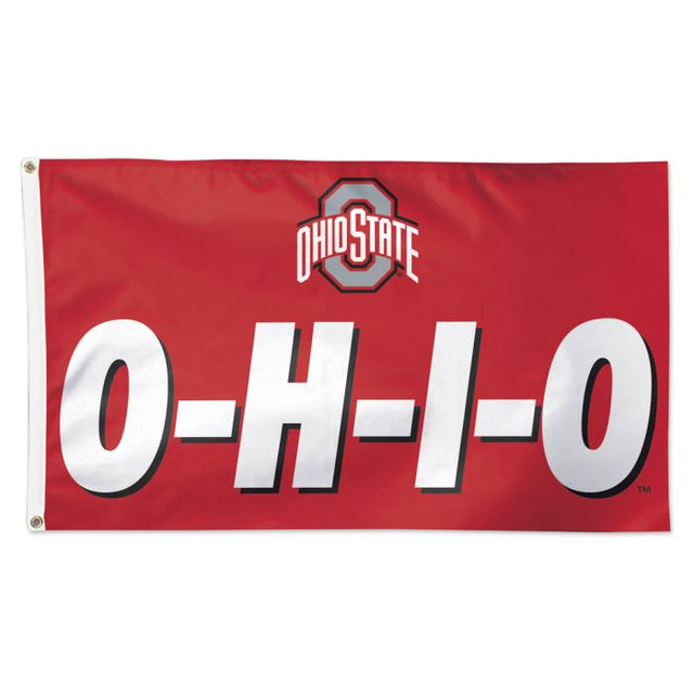 Ohio State Buckeyes O-H-I-O Flag - Deluxe 3' X 5'