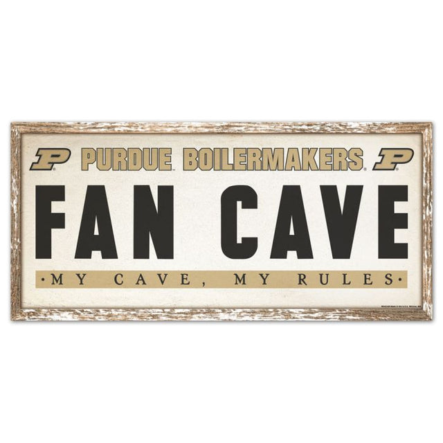 Letrero de madera de los Purdue Boilermakers de 8" x 17"