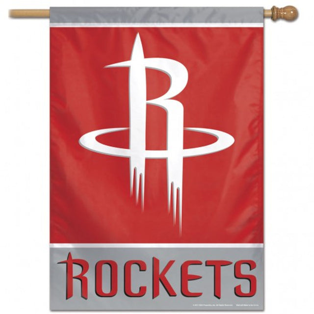 Banner vertical de los Houston Rockets de 28 x 40 pulgadas