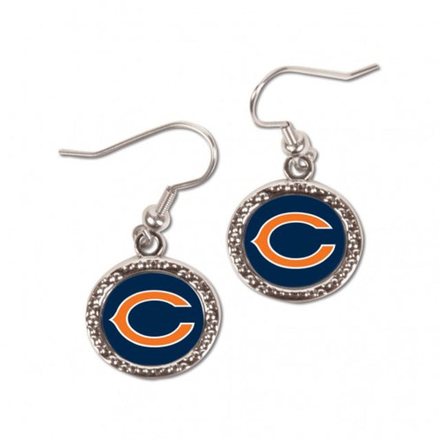 Pendientes de los Chicago Bears de estilo redondo