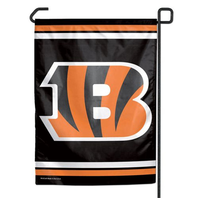 Bandera de los Cincinnati Bengals de 12 x 18 pulgadas, estilo jardín, de 2 lados