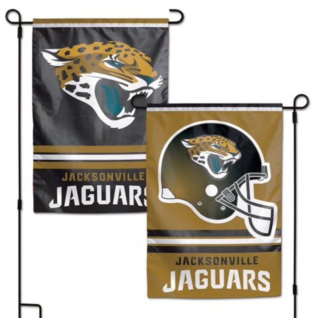 Bandera de los Jacksonville Jaguars de 12 x 18 pulgadas, estilo jardín, de 2 lados