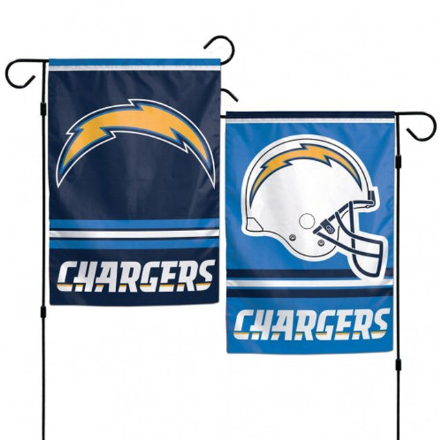 Bandera de los Chargers de Los Ángeles de 12 x 18 pulgadas, estilo jardín, de 2 lados