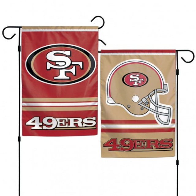 Bandera de los San Francisco 49ers de 12 x 18 pulgadas, estilo jardín, de 2 lados