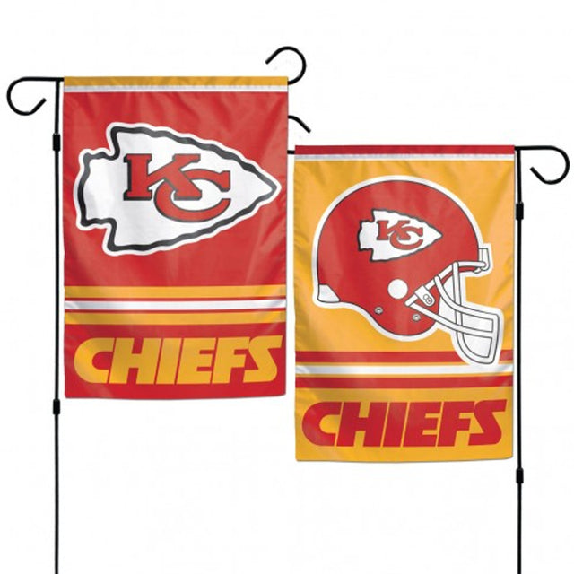 Bandera de los Kansas City Chiefs de 12 x 18 pulgadas, estilo jardín, de 2 lados