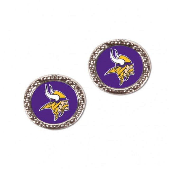 Pendientes de los Minnesota Vikings con diseño de poste