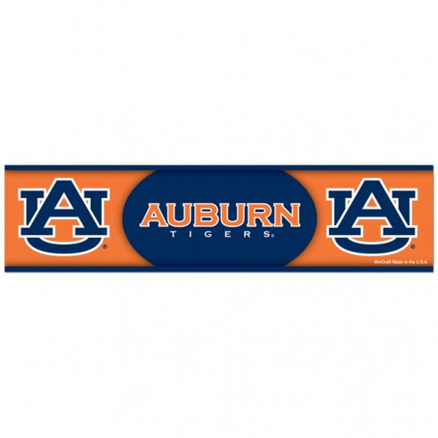 Calcomanía de Auburn Tigers, estilo tira para parachoques de 3 x 12 pulgadas
