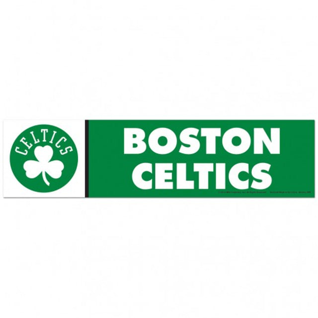 Calcomanía de Boston Celtics, estilo tira para parachoques de 3 x 12 pulgadas