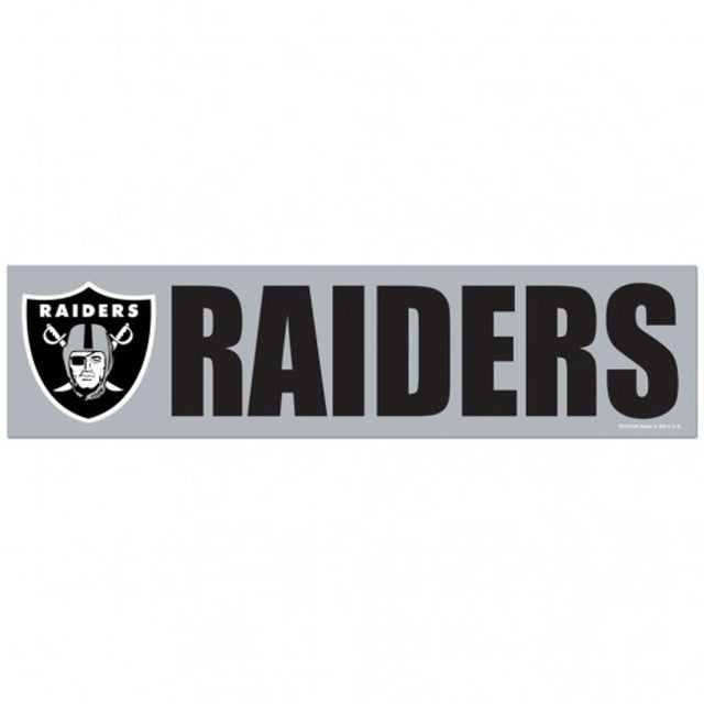 Calcomanía para parachoques de los Raiders de Las Vegas